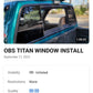 Obs titan window installation