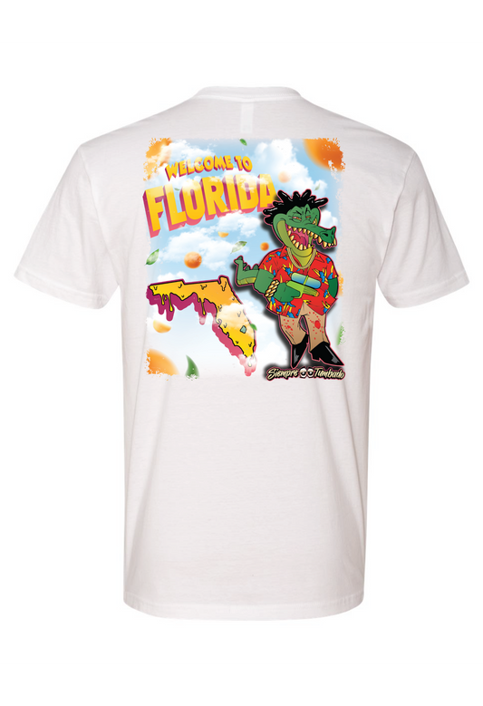 Welcome to FL Gator Short Sleeve Dri-Fit White/Tan