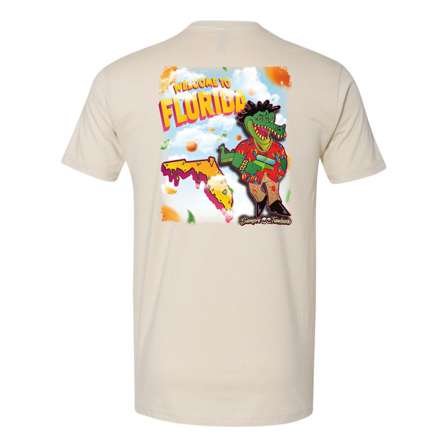 Welcome to FL Gator Short Sleeve Dri-Fit White/Tan