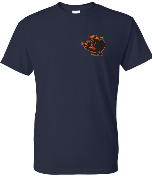 Hog leg Short Sleeve Dri-Fit Black/Orange